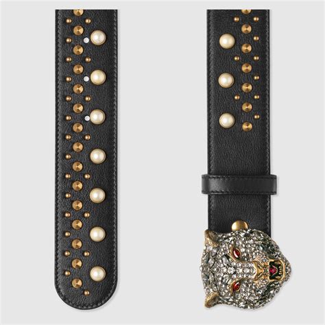 gucci studded belt|gucci female belt.